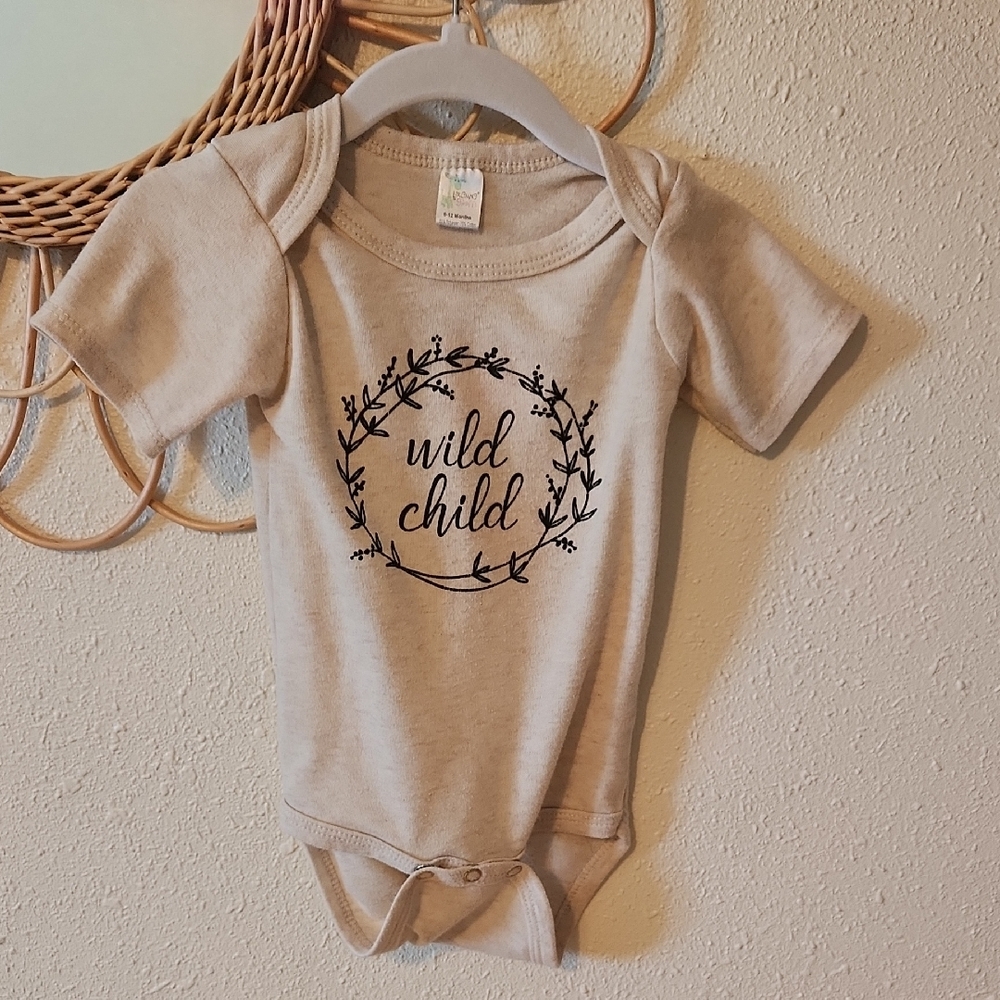 Wild Child Tan Baby Bodysuit